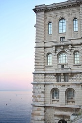 View of the Oceanographic Museum in Monaco