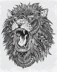 Lion Tattoo Illustration - Free Stock Photo By Mohamed Hassan On 