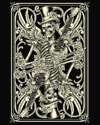 Classic Skeleton Playing Card