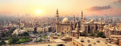 View of the Mosque Sultan Hassan in Cairo