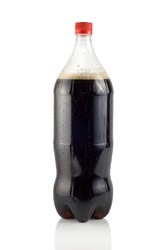 Bottle of soda isolated on a white background ( Path )