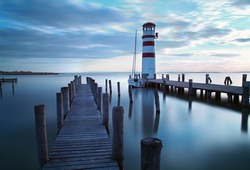 Ocean, sea  pier - lighthouse