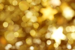 Beautiful background for christmas in colored gold