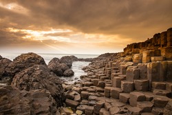 According to legend, the interlocking basalt columns are the remains of a causeway built by legendary giant Finn MacCool