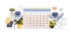 robots using calendar planning day scheduling appointment time management artificial intelligence