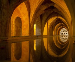 Bath in Alcazar, Seville, Spain