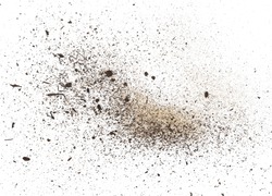 dust isolated on white background, with clipping path