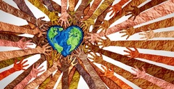 Earth Day and save the planet environmental ecology protection by the world community.