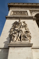 Detail of Arc de Triomphe, Paris