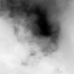 thick white smoke on black background