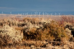Wind farm in Western Wyoming