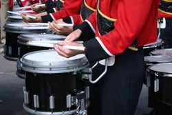 marching band drummers