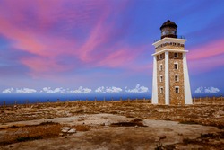 The lighthouse of Cape Sainte Marie, the southernmost point of Madagascar