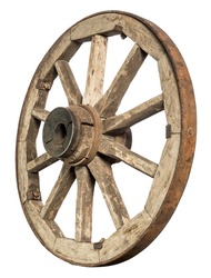 old wooden wheel