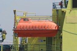 Minisub on a Dutch coast guard ship