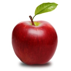 Red apple isolated