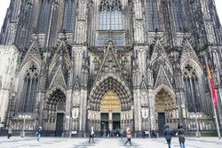 Cologne Cathedral (officially High Cathedral of Saint Peter) is a Roman Catholic cathedral in Cologne, Germany. It is Germany's most visited landmark and currently the tallest twin-spired church