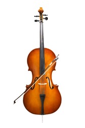 cello isolated on wihte
