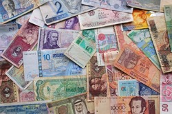 money from all over the world