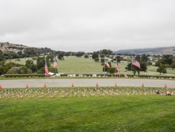 Memorial Day observance at Golden Gate National Cemetery in San Bruno, California.
