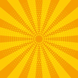 Abstract yellow sun rays. Summer vector sunray illustration for design