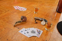 Dead man's hand, believed to be the hand held by Wild Bill Hickok when he was assassinated