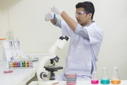 Medical laboratory technologist, Medical Laboratory Scientist, scientist working at laboratory, Lab room