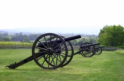Civil War cannon at Gettysburg, PA battlefield