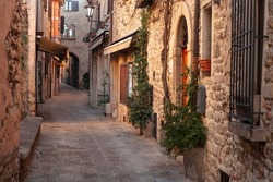 City of San Marino,  Republic of San Marino narrow medieval alleyways.
