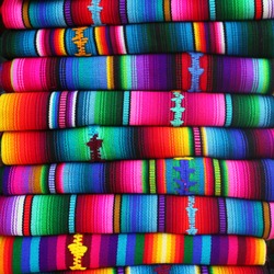 colorful blankets from Guatemala