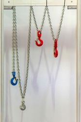 Clevis Hooks With Snap Lock Chains Hoist Equipment for Lifting Heavy Weight