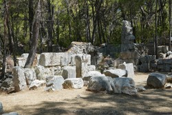 Phaselis Ancient City in Kemer, Antalya City, Turkiye