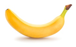 single banana isolated