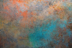 Rusty metal background. Color steel texture