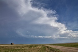 Prairie Storm Clouds in Saskatchewan Canada Rural