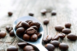 coffee beans on the table