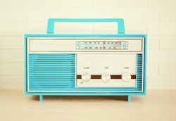 Retro Blue Radio