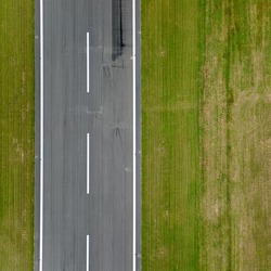 Runway approach at a small rural airport