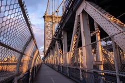 Manhattan Bridge in New York. USA