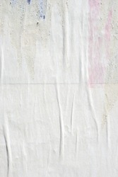 White old paper ripped torn background blank creased crumpled posters grunge textures placard surface backdrop
