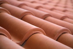 Close-up of roof tiles