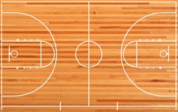 Basketball court, parquet