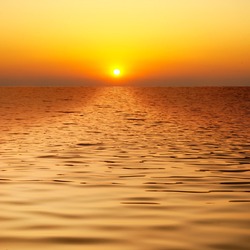 Beautiful water when sunset