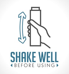 Shake well before using icon