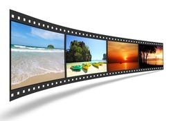 3D film strip with nice pictures of andaman scene