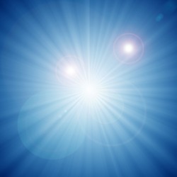 abstract background of blue star burst