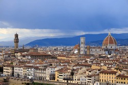 Cattedrale di Santa Maria del Fiore, panoramic view of Florence.