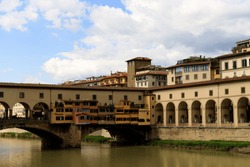 Arno river in this panoramic view of Florence