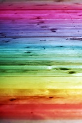 Vertical rainbow wood texture, wood background and foundation