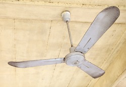 Dirty ceiling fan in the od pavilion